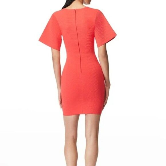 Herve Leger Paris Contour Corset Ribbed Knit Mini T-Shirt Body-con Dress Sz XS - Picture 2 of 15